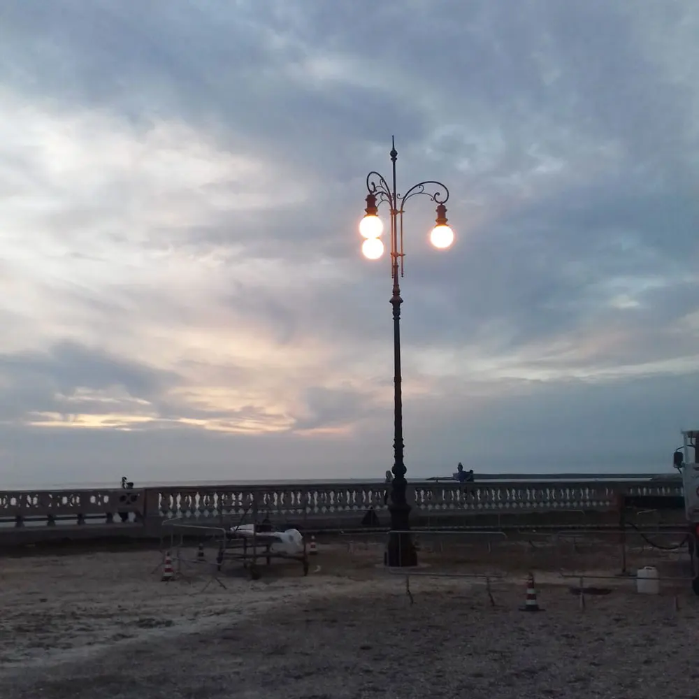 AEM, illuminazione LED terrazza Mascagni Livorno.