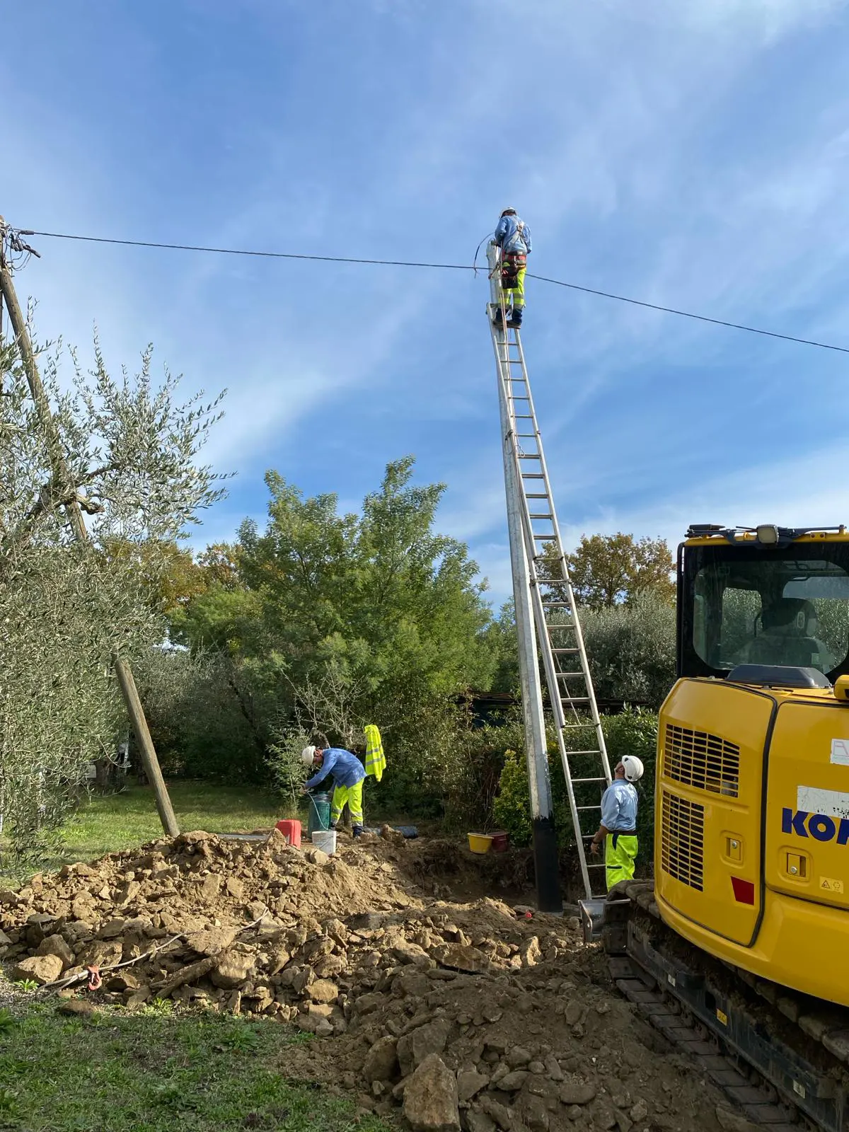 manutenzione rete distribuzione elettrica