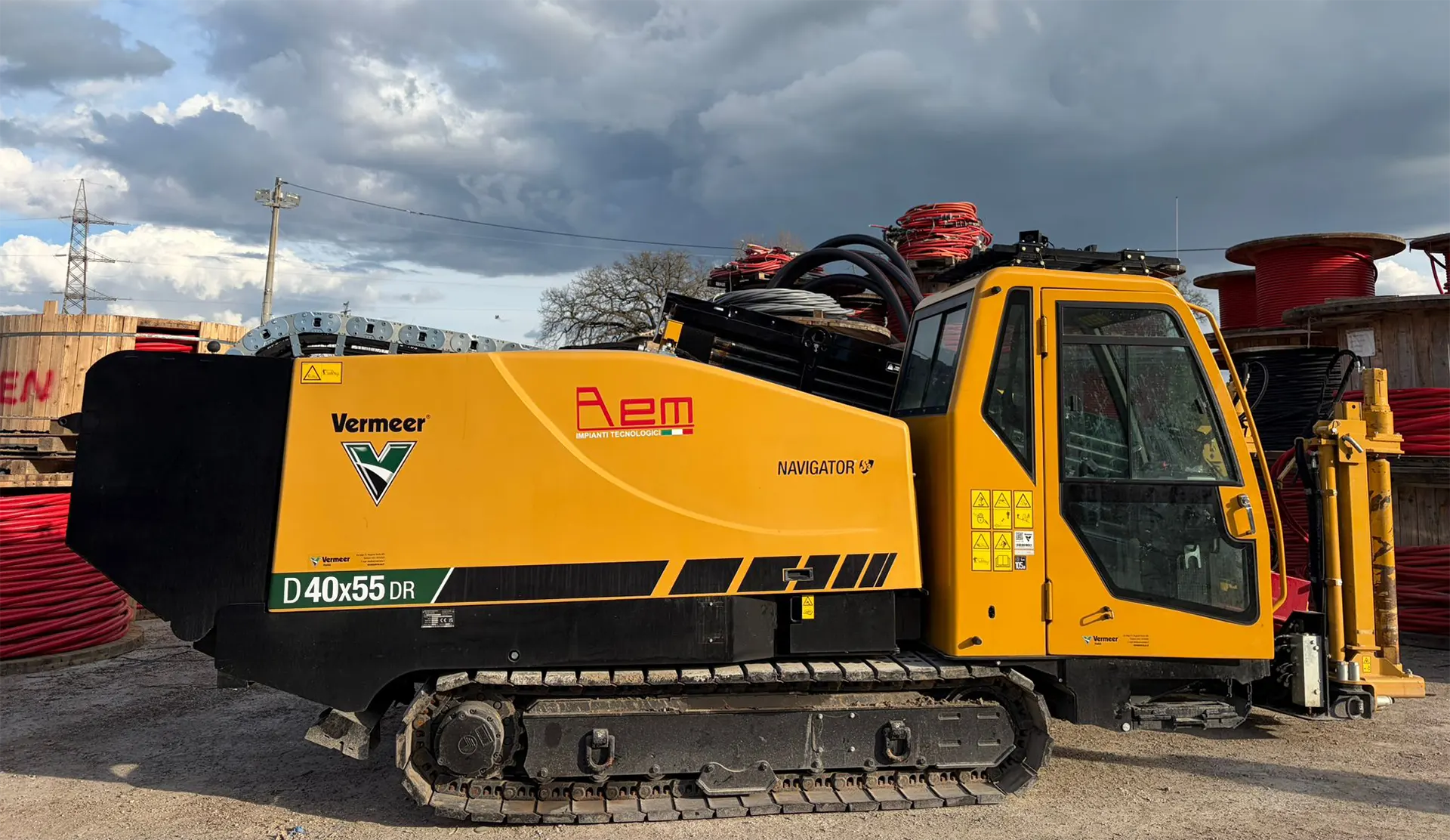 AEM Impianti - Vermeer D40X55 S3 in cantiere TOC/HDD per posa cavi elettrici interrati